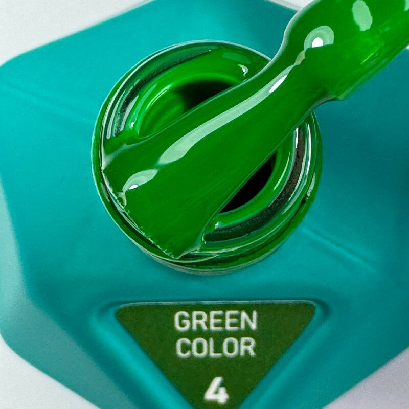 Gel Polish Victoria Avdeeva GREEN COLOR 4 — dark green shade 12ml