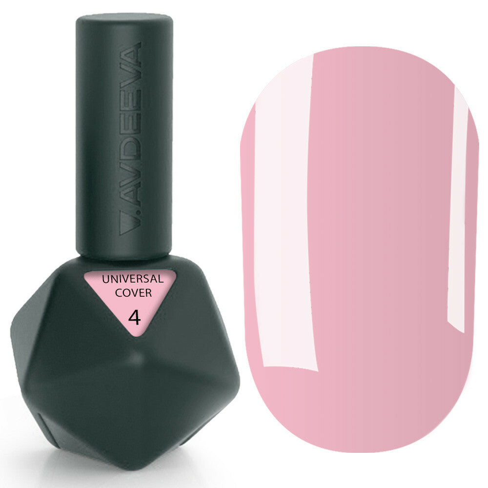 UNIVERSAL COVER GEL 4 Victoria Avdeeva — Zartrosé Flüssiges Acrygel zum Modellieren und Verstärken der Nägel 12ml