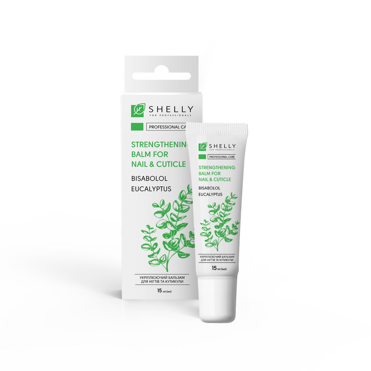 SHELLY. Strengthening balm for nail and cuticle with bisabolol and eucalyptus , 15 ml