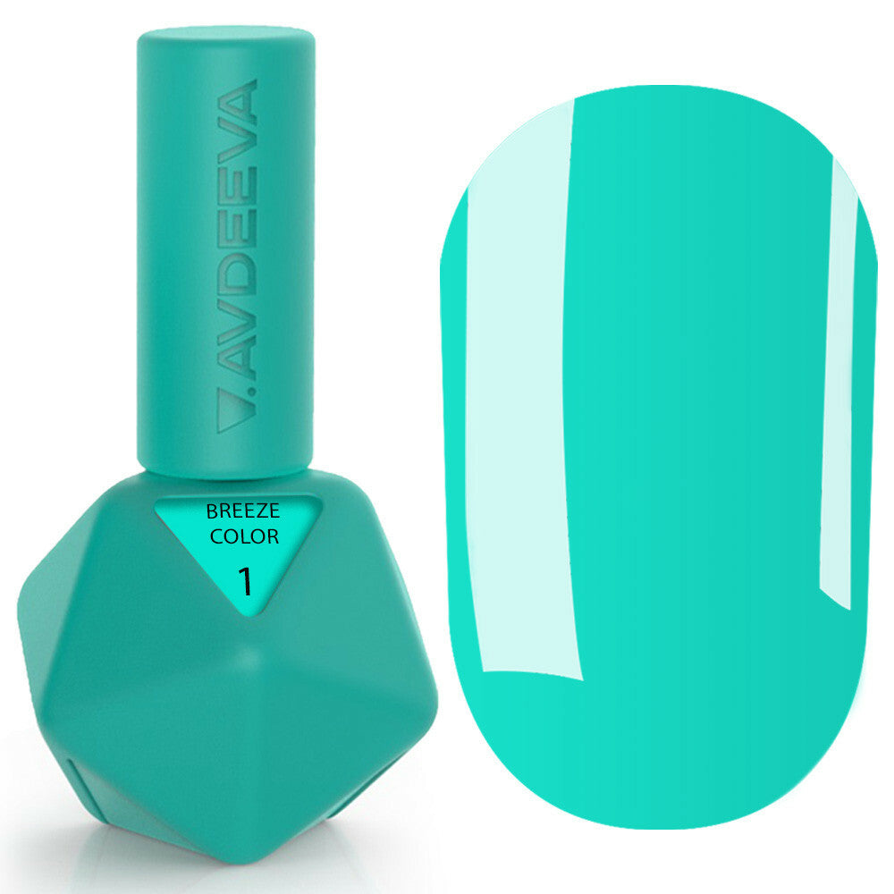 Victoria Avdeeva TROPIC COLOR 1 Gel Polish — Turquoise Shade, 12ml