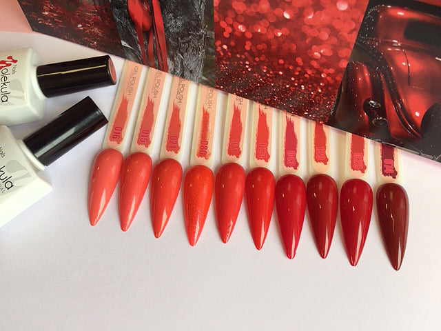 Gel polish No. 011 Scarlet ,6ml,MOLEKULA