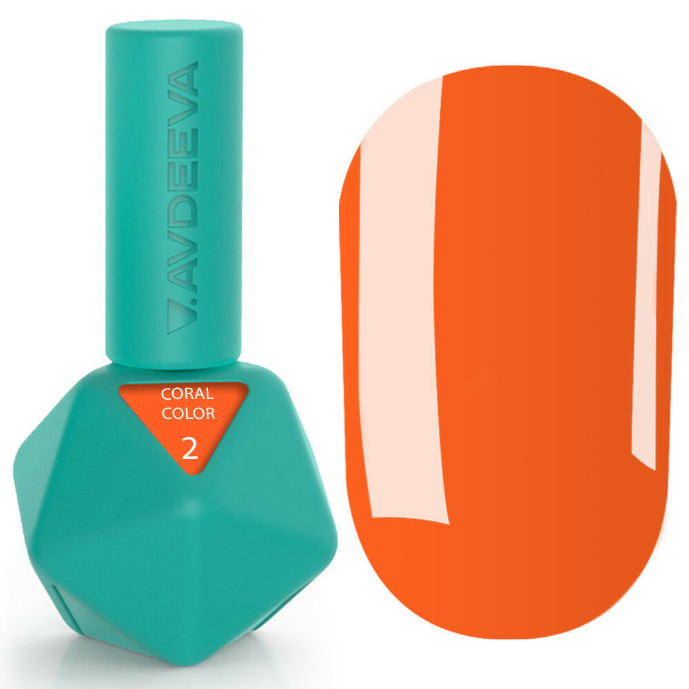Gel Polish Victoria Avdeeva CORAL COLOR 2 – vivid coral 12ml
