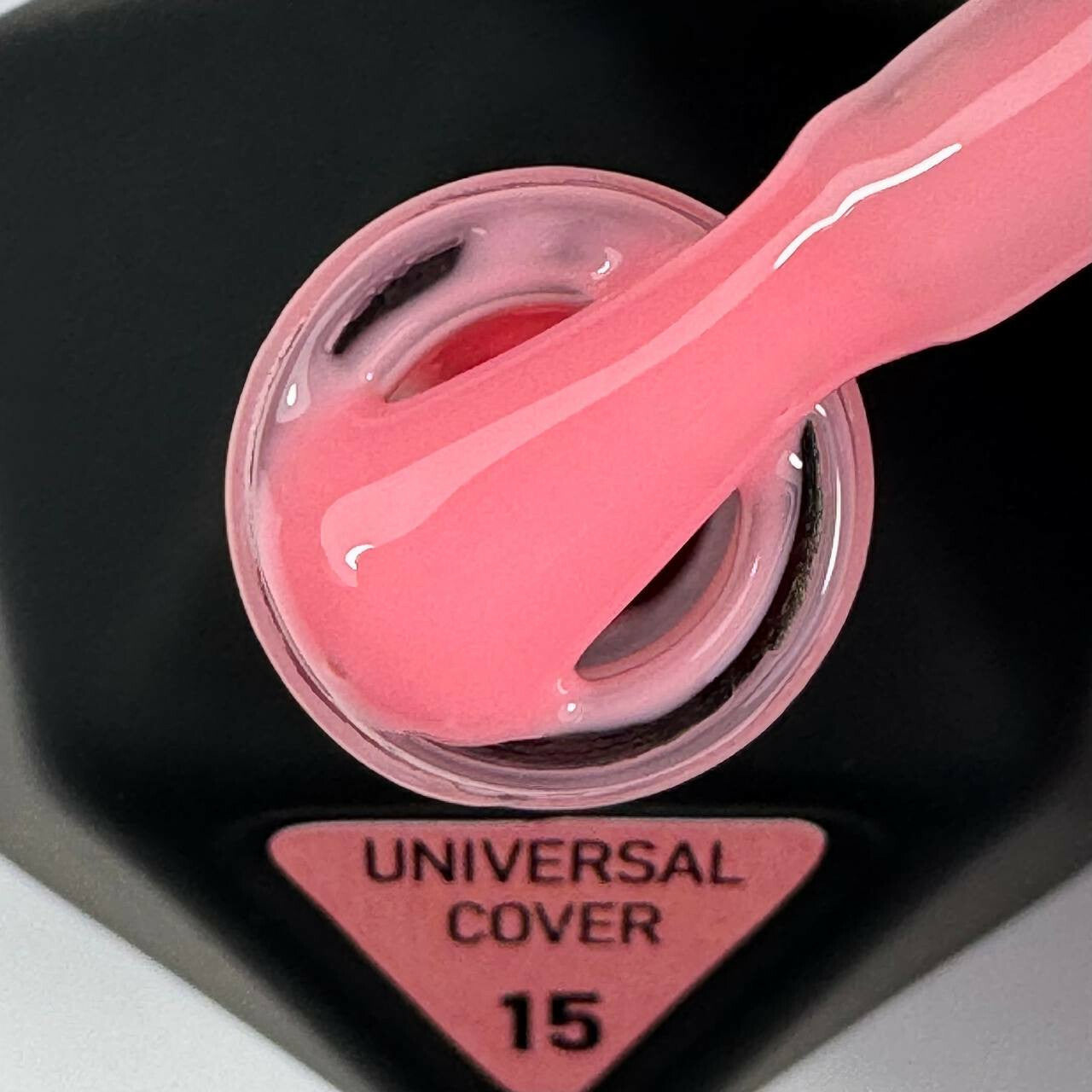 UNIVERSAL COVER GEL 15 Victoria Avdeeva — warmes korallenfarbenes flüssiges Acrygel (Liquid Gel) zum Modellieren und Verstärken 12ml