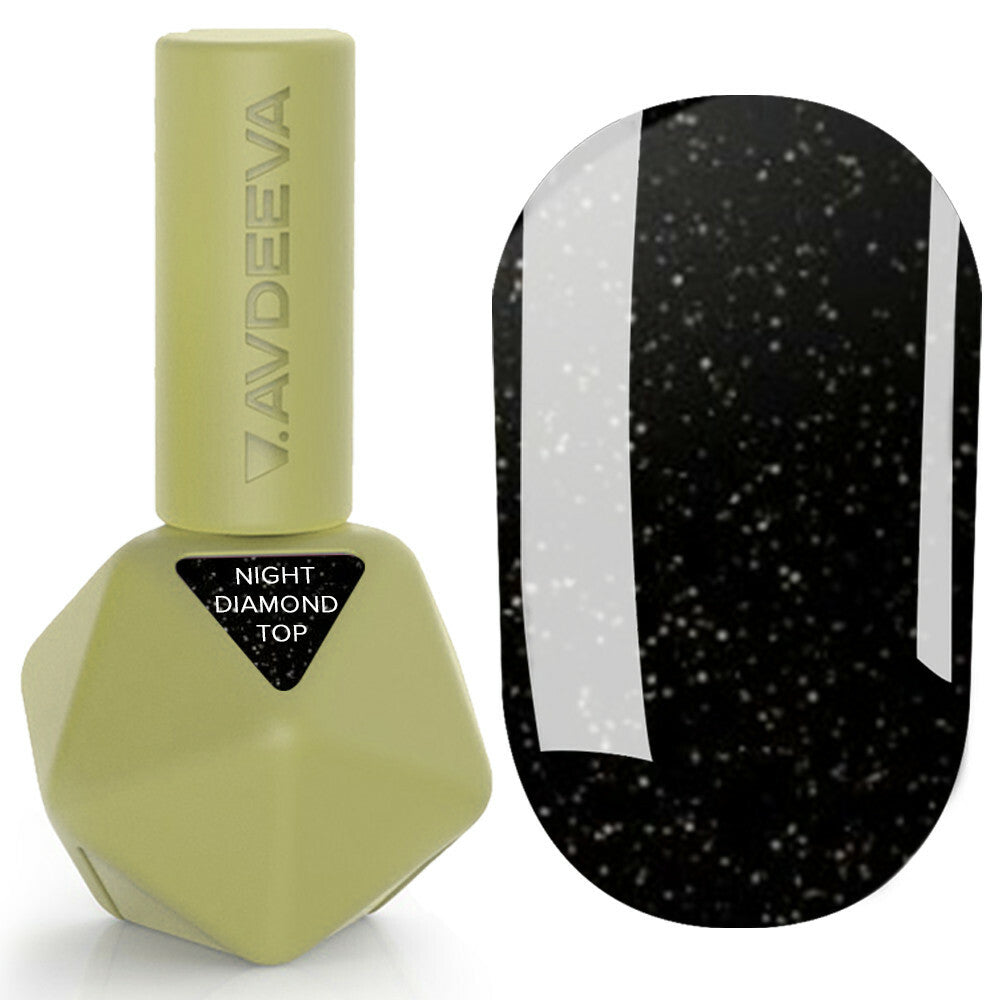 V.AVDEEVA NIGHT DIAMOND TOP - non-sticky top with reflective particles 12 ml