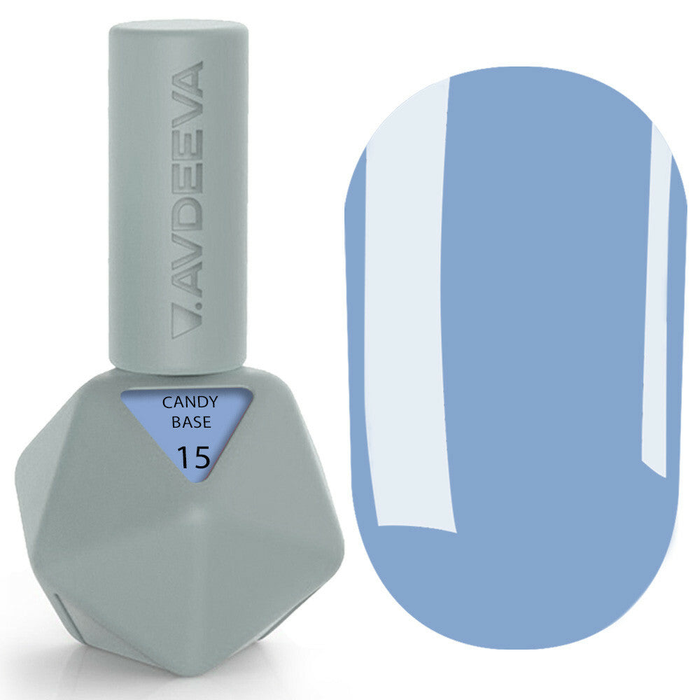 CANDY BASE 15 Victoria Avdeeva – Soft Denim Blue Camouflage Base 12ml