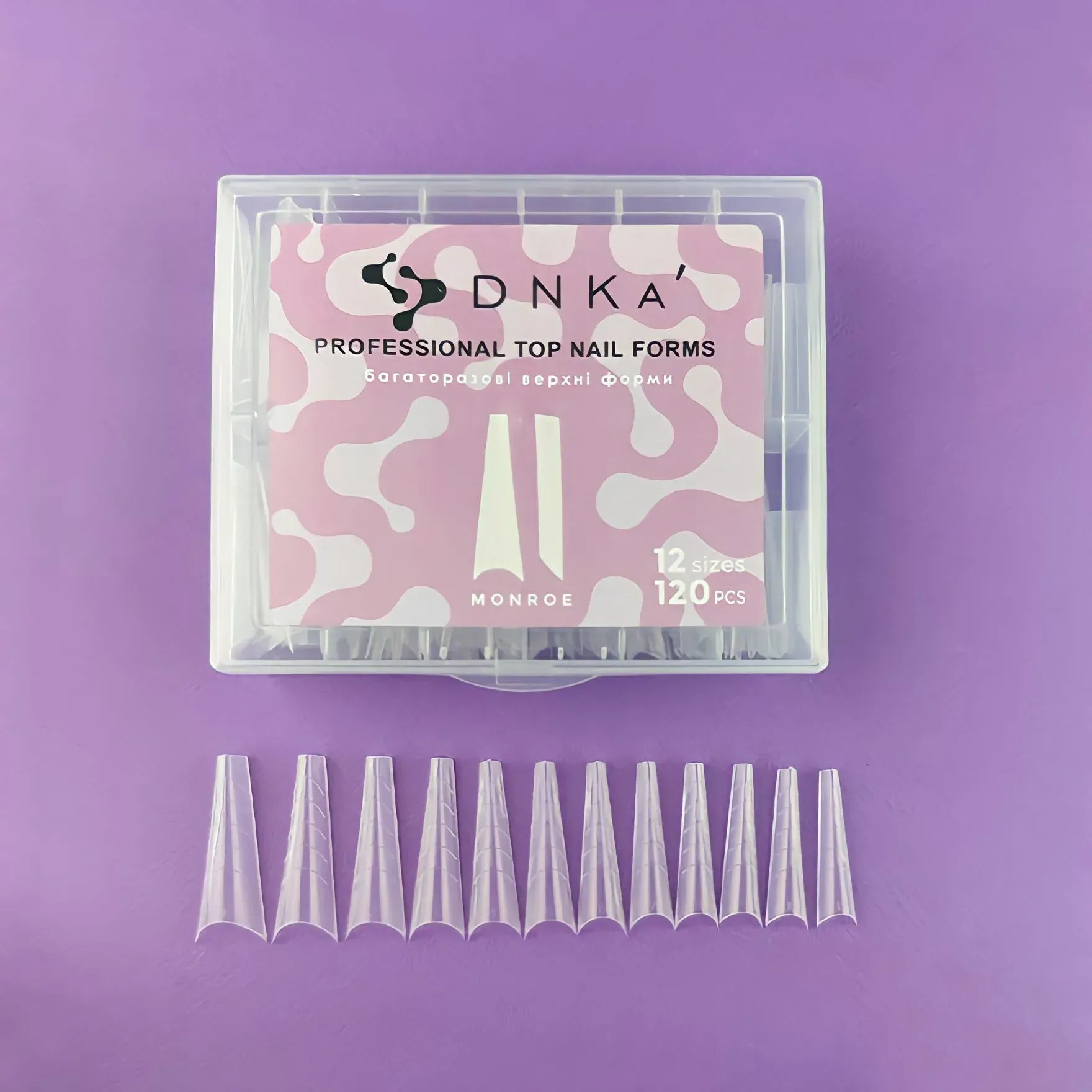 DNKa Nail Formslong MONRO ,120pcs,12 sizes
