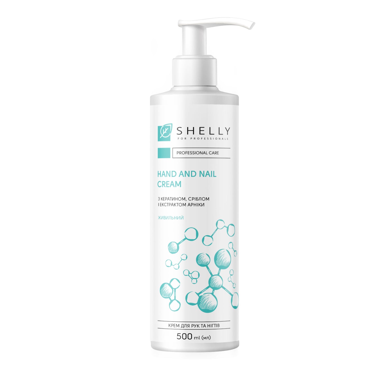 SHELLY Hand and nail cream with keratin, silver and arnica extract,  500 ml