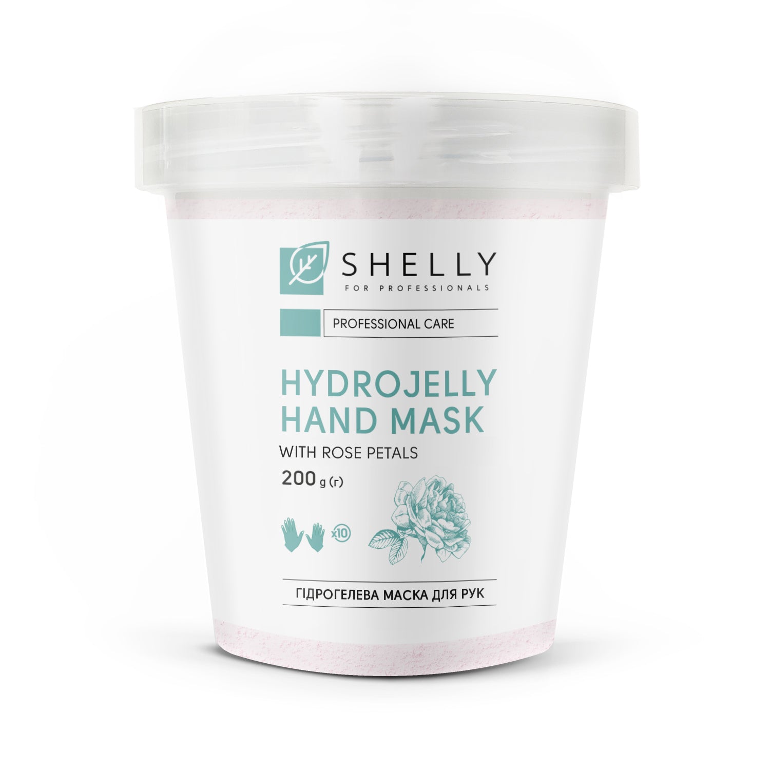 Hydrogel hand mask with rose petals Shelly 200 g