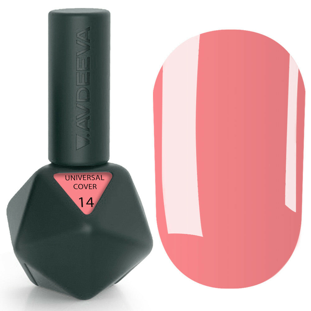 UNIVERSAL COVER GEL 14 Victoria Avdeeva — Korallrosa flüssiges Acrygel (Liquid Gel) zum Modellieren und Verstärken 12ml