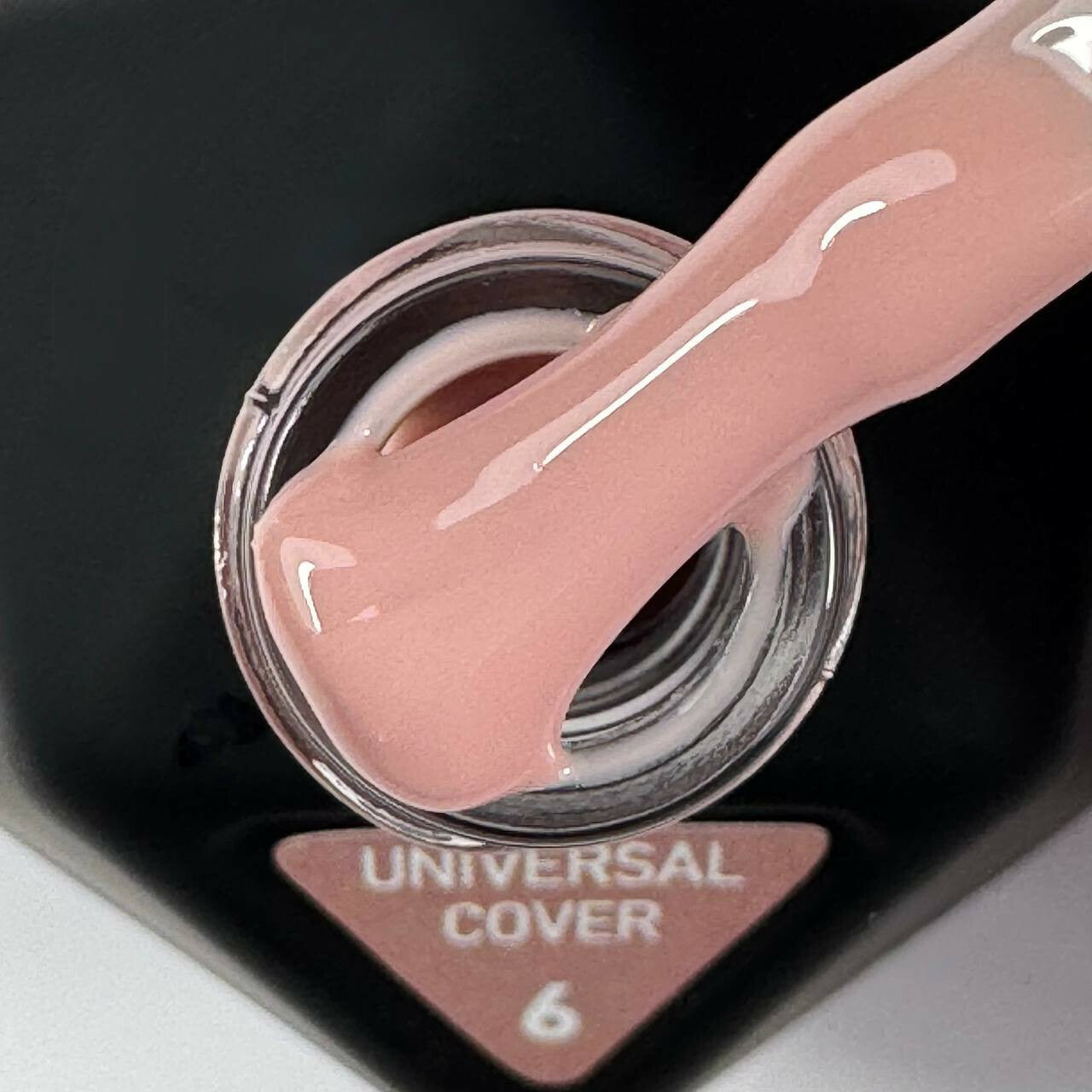 UNIVERSAL COVER GEL 6 Victoria Avdeeva — Sandfarbiges flüssiges Acrygel (Liquid Gel) zum Modellieren und Verstärken 12ml