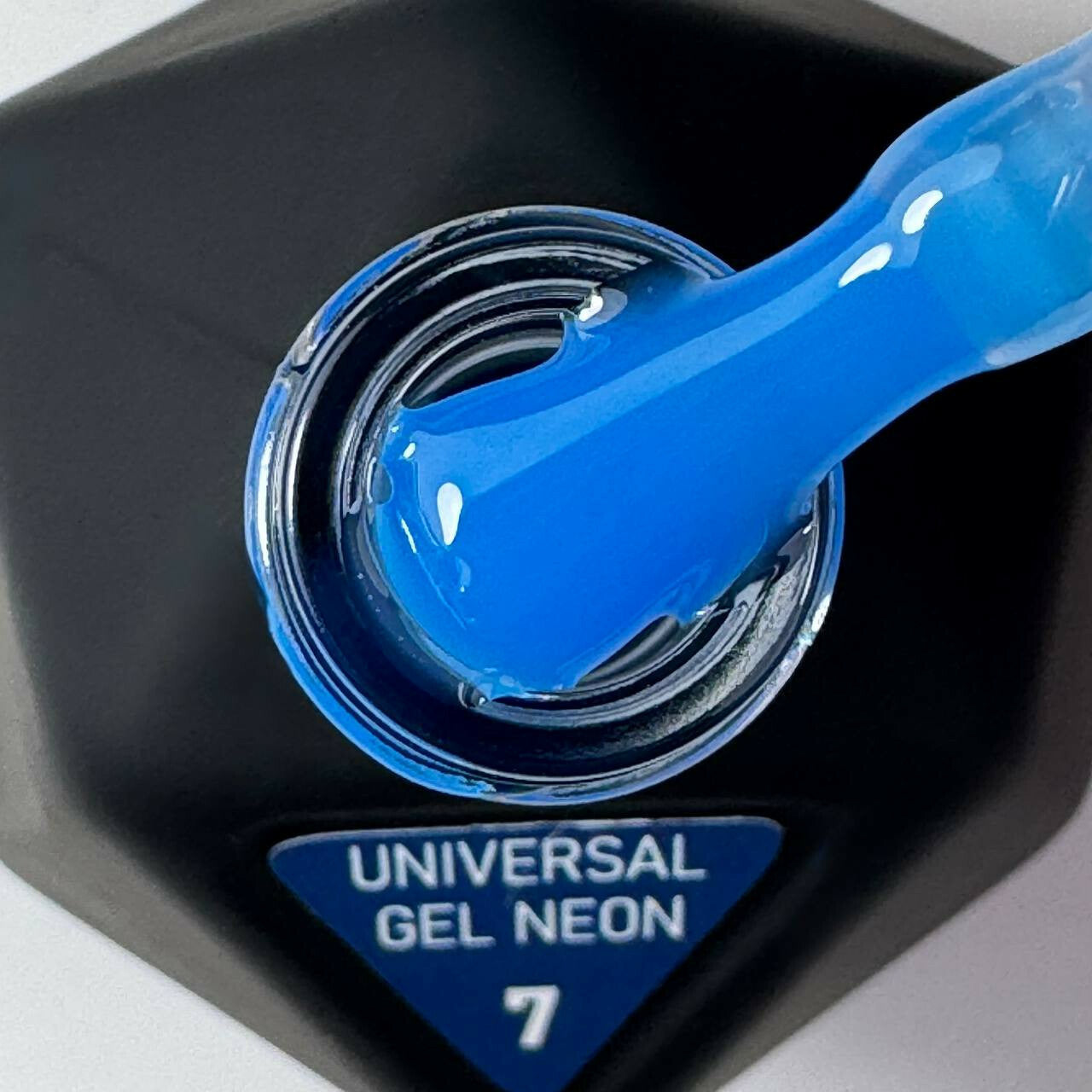 UNIVERSAL GEL NEON 7 Victoria Avdeeva – Neonblaues Liquid Acrylgel zum Modellieren und Verstärken 12ml