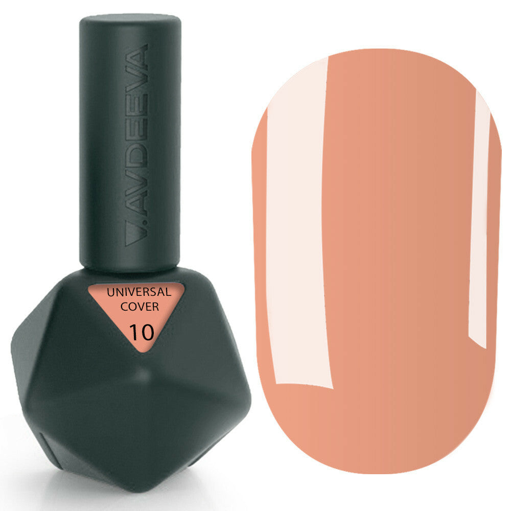 UNIVERSAL COVER GEL 10 Victoria Avdeeva — Karamellfarbenes flüssiges Acrygel (Liquid Gel) zum Modellieren und Verstärken 12ml