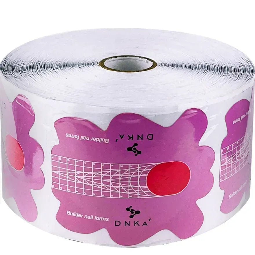 DNKa' “LONG” PAPER BUILDER NAIL FORMS, 500 pcs