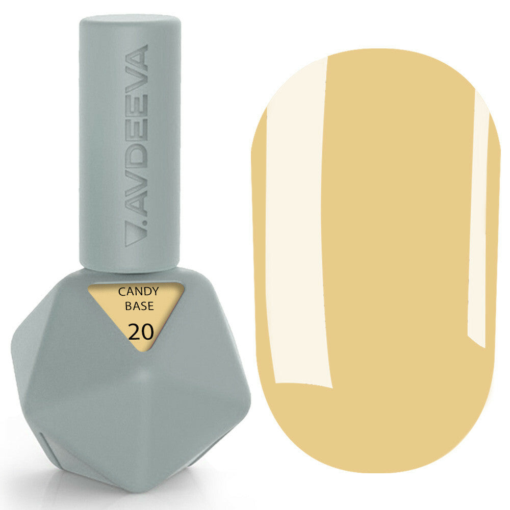 CANDY BASE 20 Victoria Avdeeva – Pastel Yellow Camouflage Base 12 ml