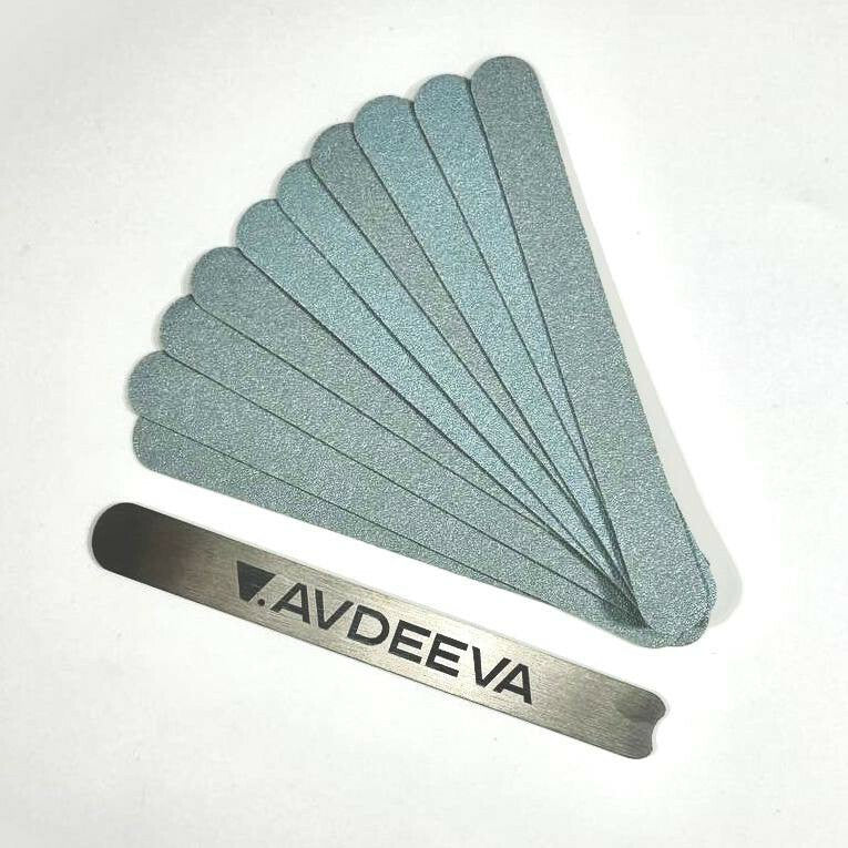 V.AVDEEVA Interchangeable files on base 13 cm (100 grit) 10pcs