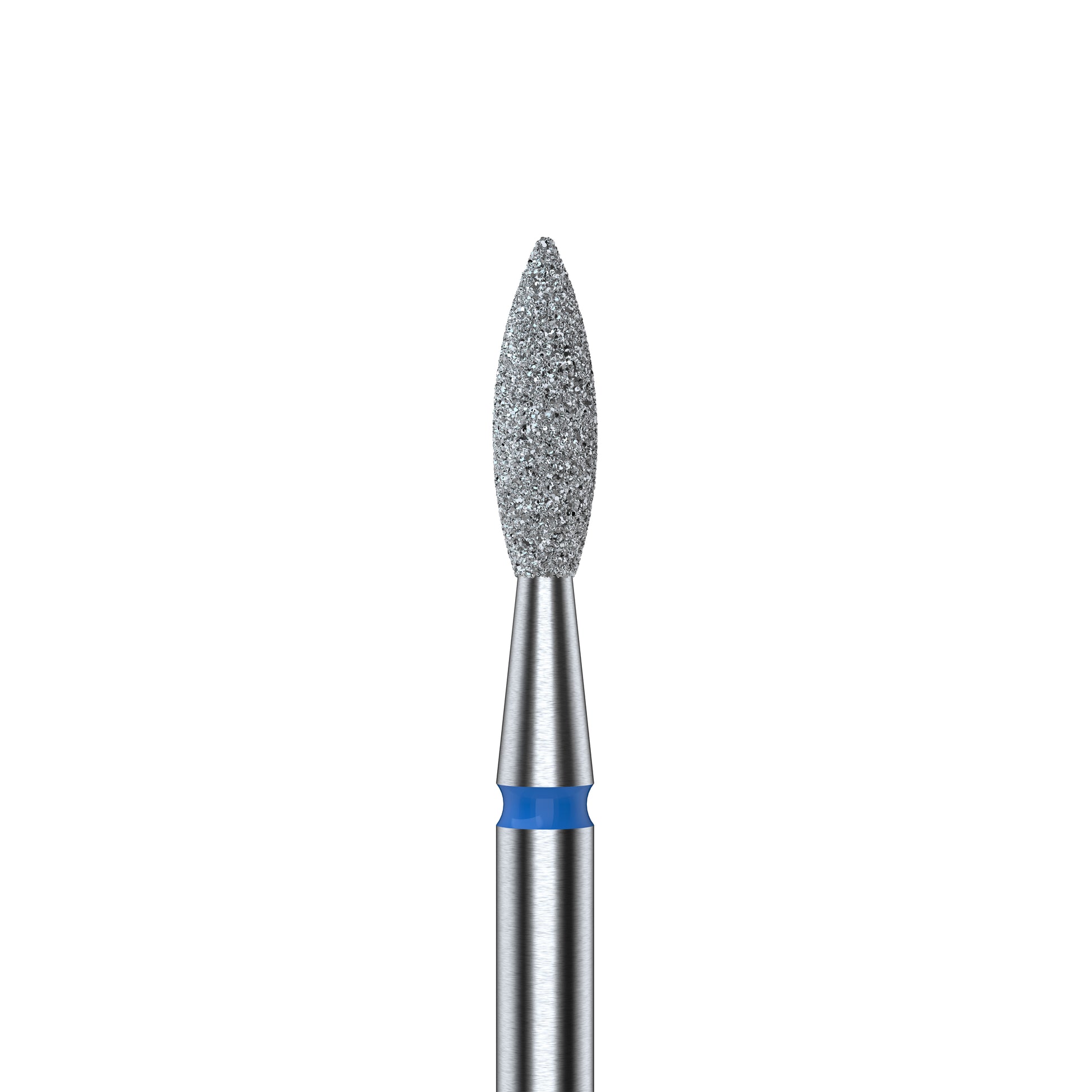 Diamond nail drill bit pointed flame blue EXPERT head diameter 2,3 mm / working part 8 mm