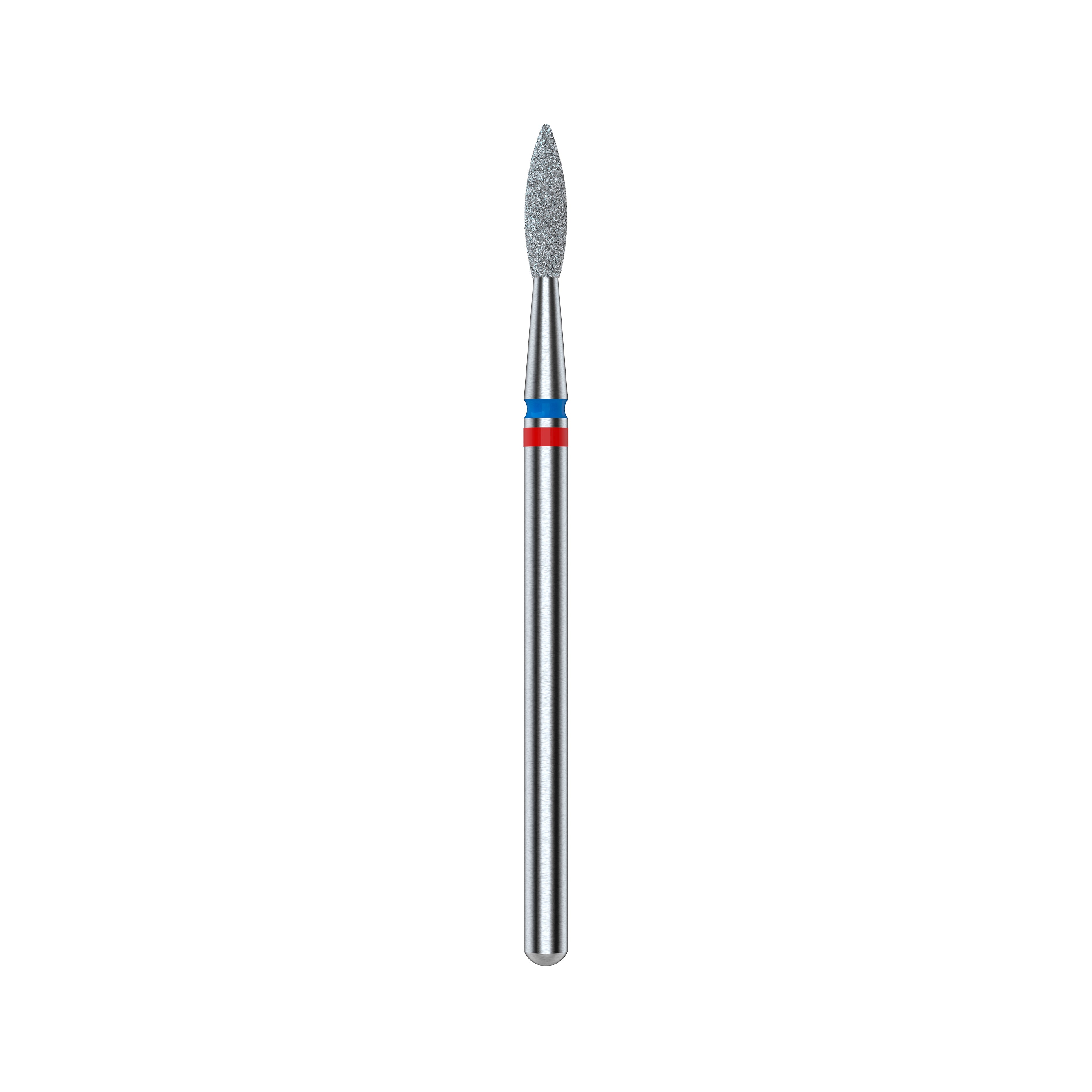 
Diamond nail drill bit DUO flame red-blue EXPERT head diameter 2,1 mm / working part 8 mm