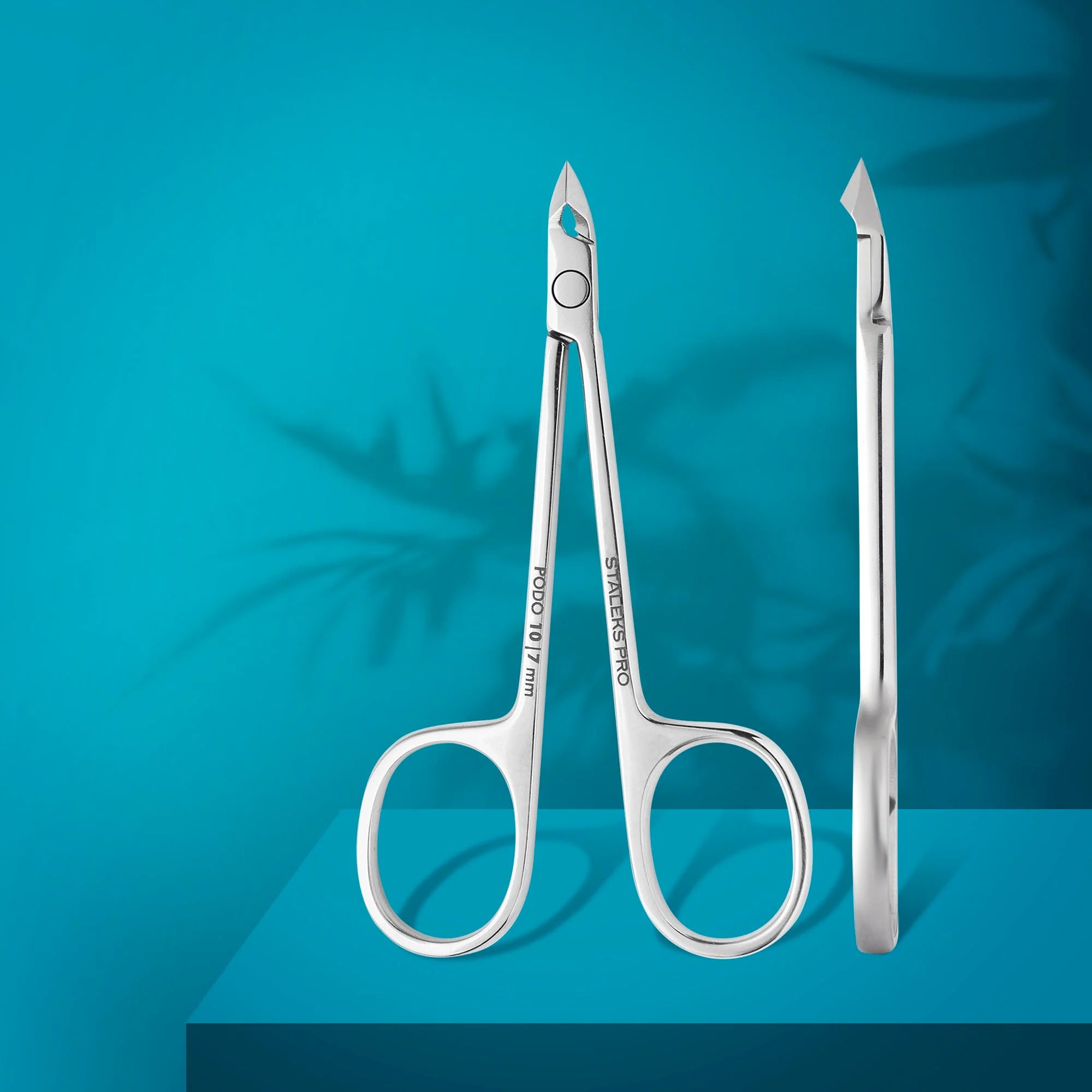 Podology scissors style nippers for cuticle and callus PODO 10