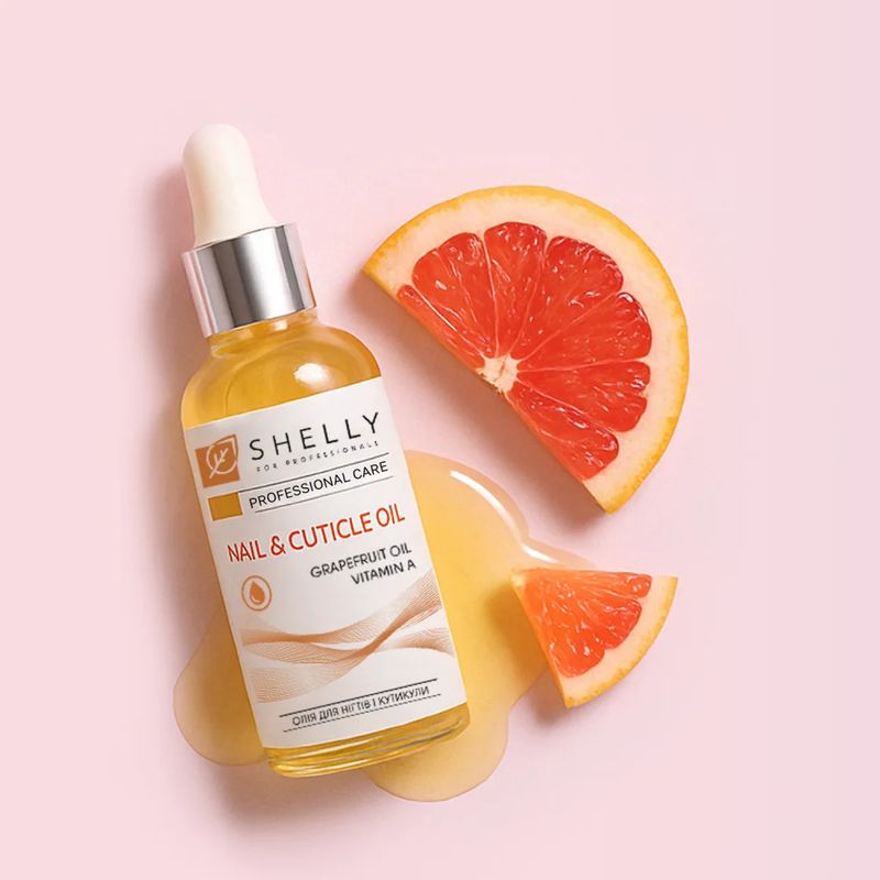  SHELLY, Nail and cuticle oil with grapefruit extract and vitamin A, 30 ml