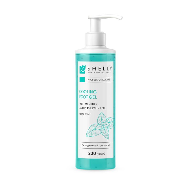 Cooling gel for feet with menthol and mint oil Shelly 200 ml