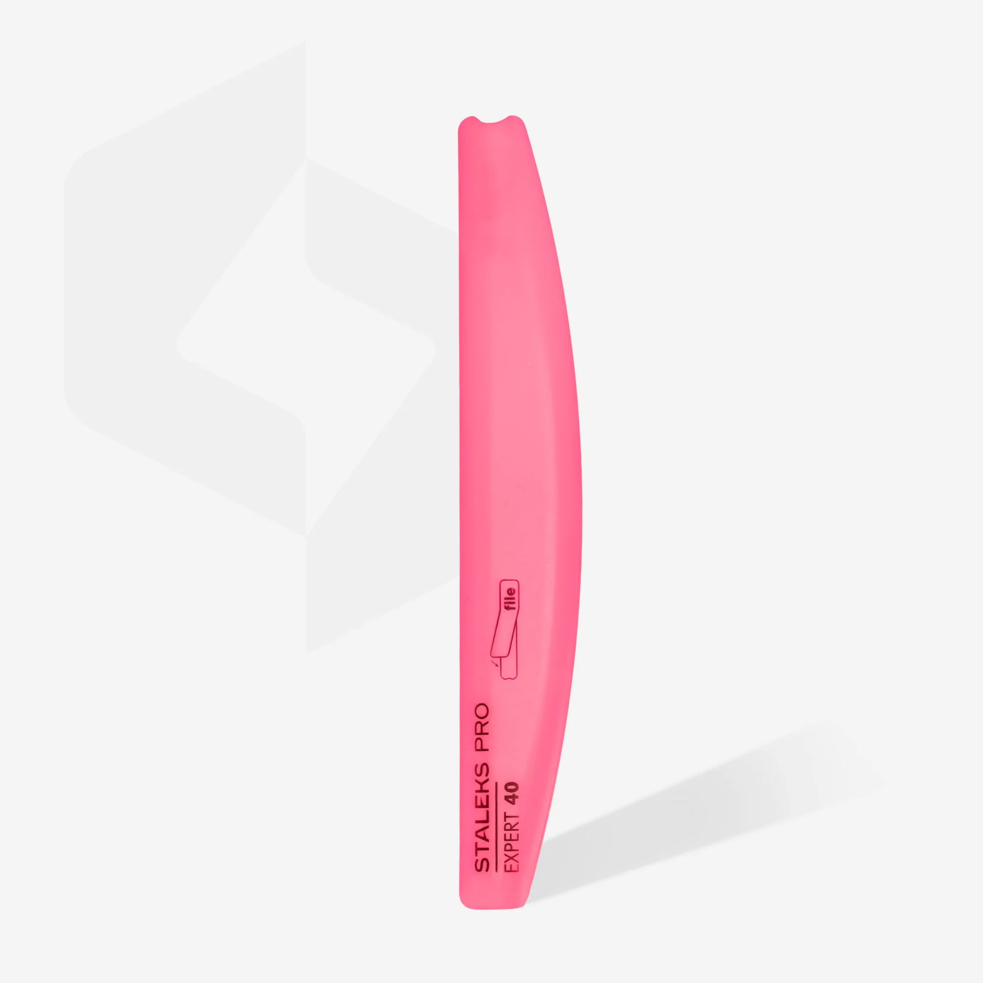 Crescent beveled plastic base for nail file EXPERT 40