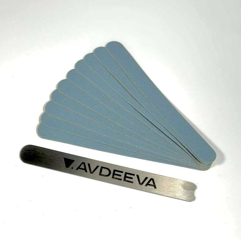 V.AVDEEVA Interchangeable files on base 13 cm (180 grit) 10pcs