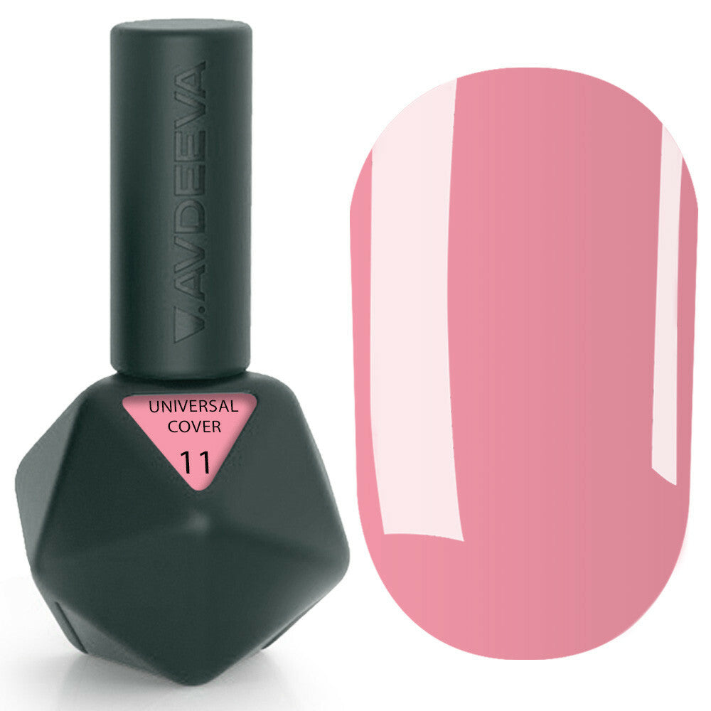 UNIVERSAL COVER GEL 11 Victoria Avdeeva — Soft Pink Liquid Acrygel for Sculpting and Strengthening 12ml