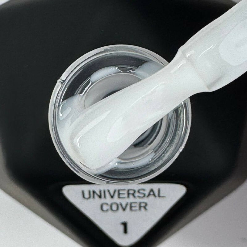 UNIVERSAL COVER GEL 1 V.Avdeeva — weißes Flüssig-Acrygel zum Modellieren und Verstärken der Nägel 12ml