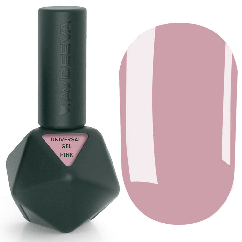 UNIVERSAL GEL Pink V.Avdeeva – Liquid Acrygel in Powder Pink for Natural Nail Looks 12ml
