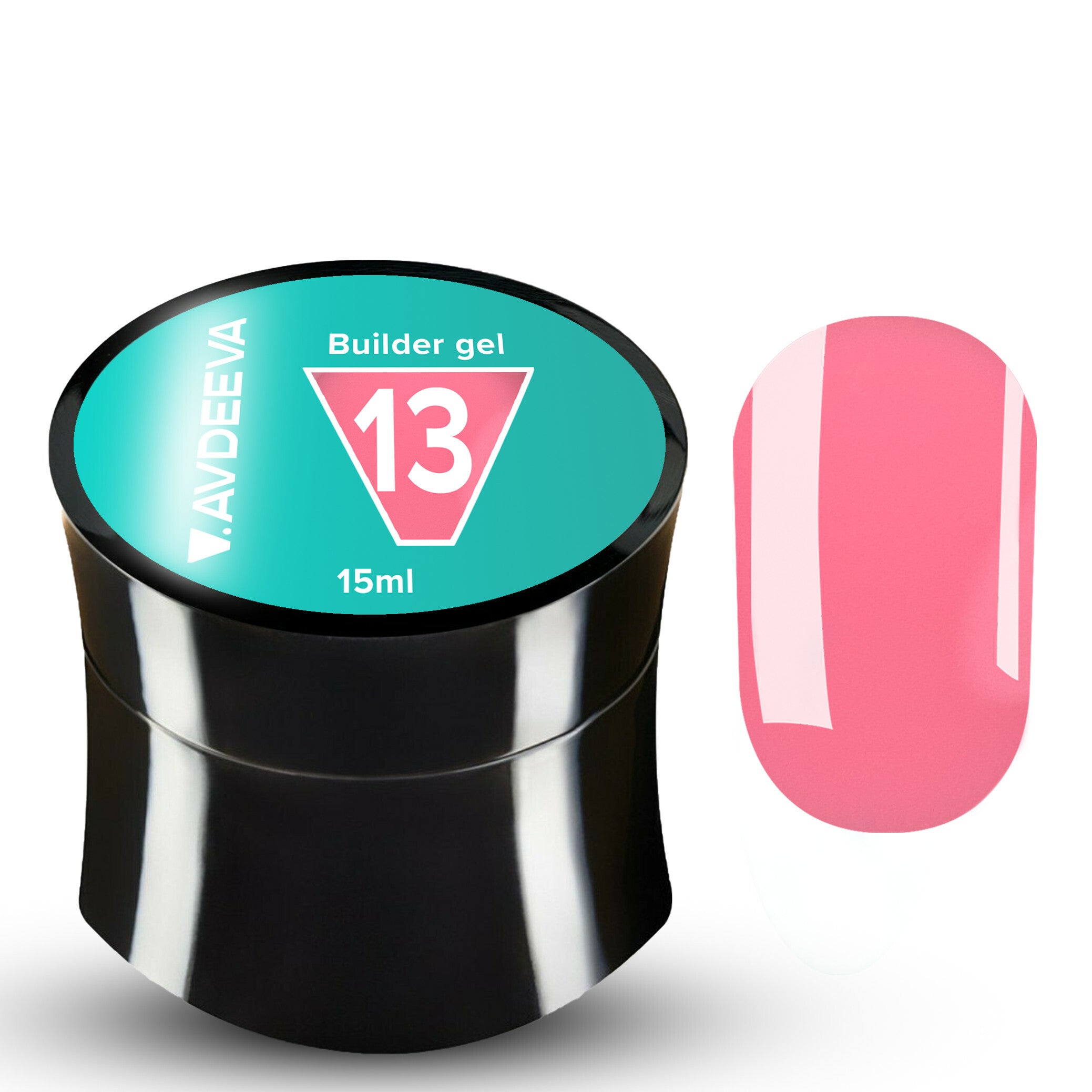 Modeling gel Victoria Avdeeva Builder gel classic pink №13 15 ml