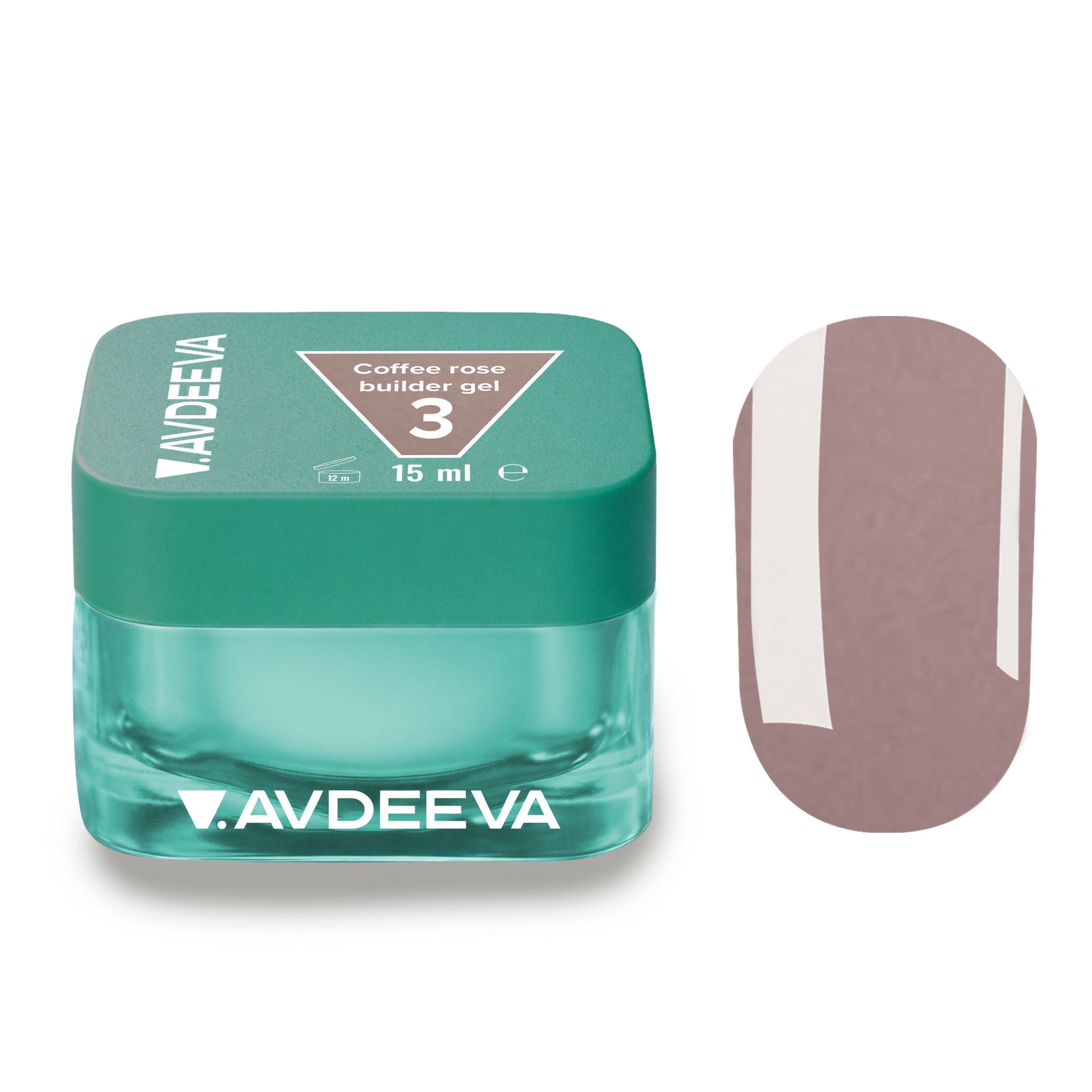 V.AVDEEVA COFFEE ROSE Builder Gel #03 – Soft Light Coffee 15 ml