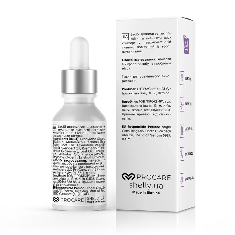 SHELLY Fluid for ingrown toenails with bisabolol and oil complex Shelly 10 ml