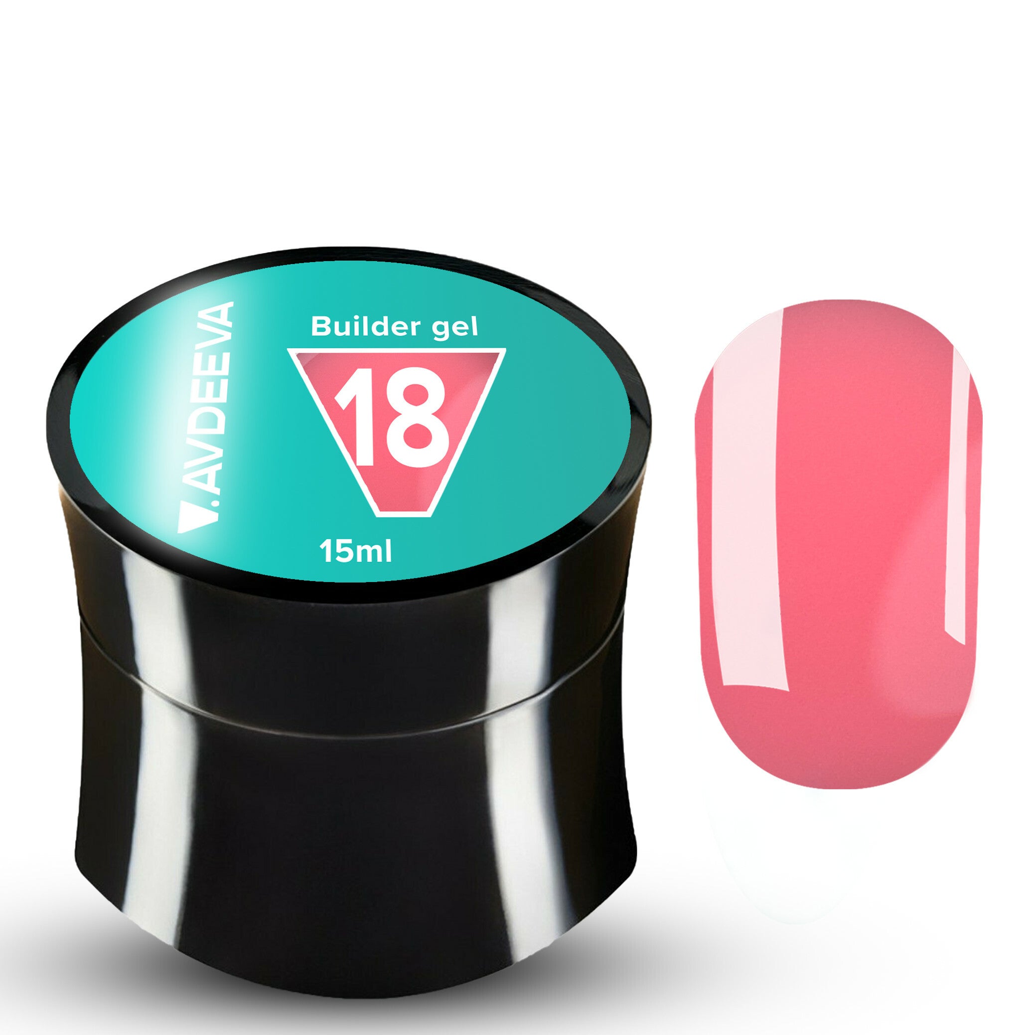 Victoria Avdeeva Builder gel modeling gel rich pink-berry №18 15 ml