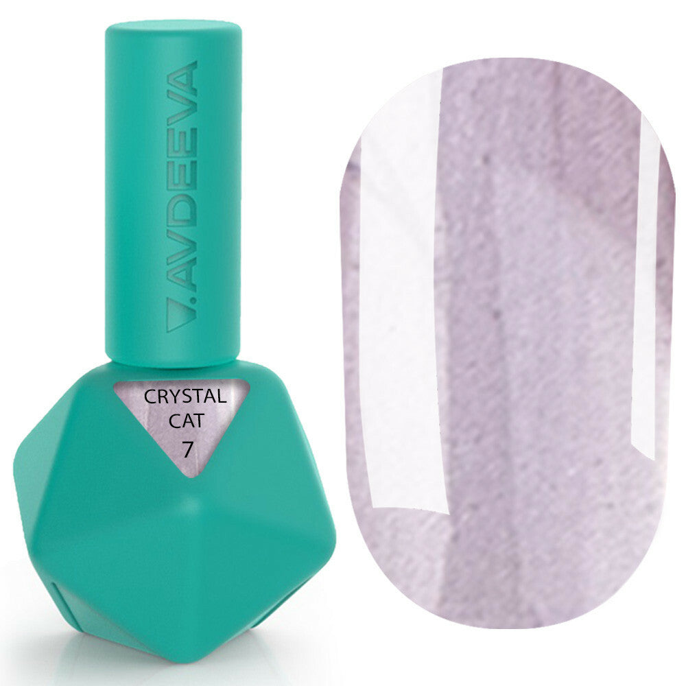 V. Avdeeva Gel Polish CRYSTAL CAT 7 – Crystal Cat Eye in Cool Lilac Silver 12ml