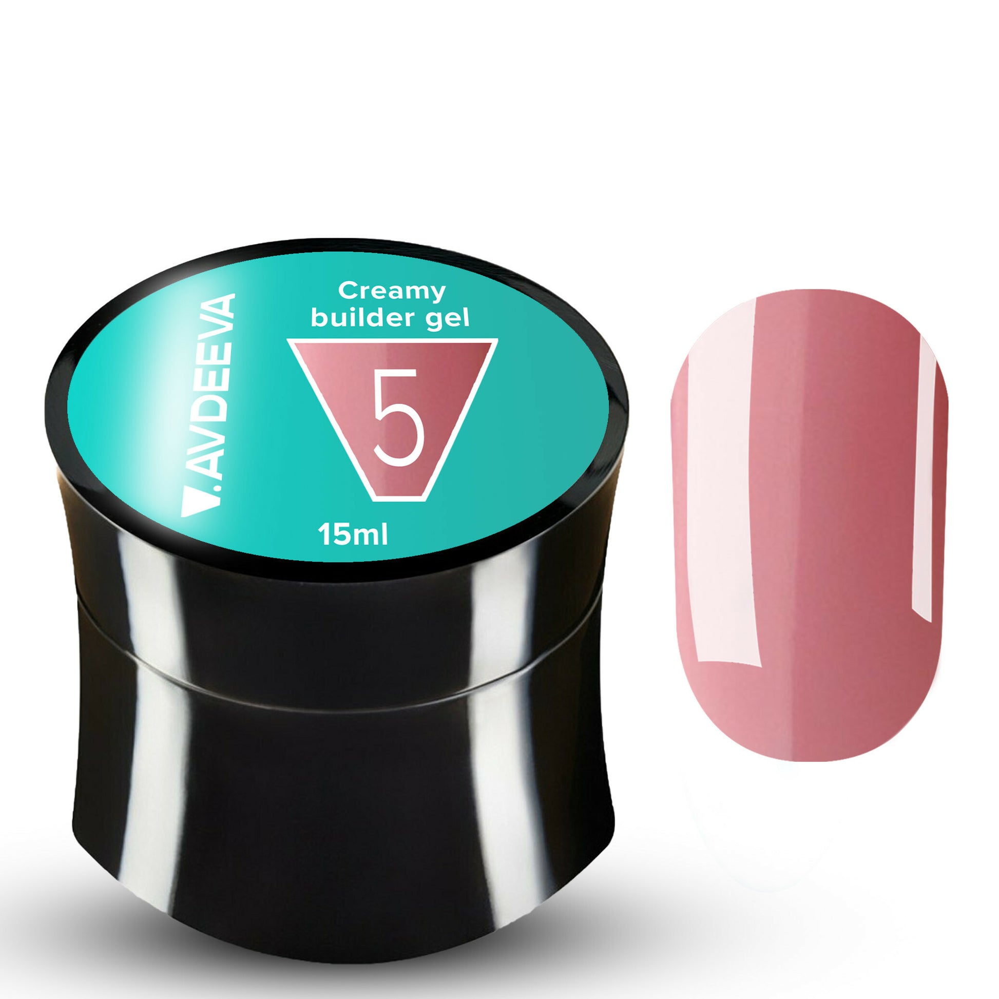 Modeling gel AVDEEVA Creamy builder gel - #05 powder pink 15ml