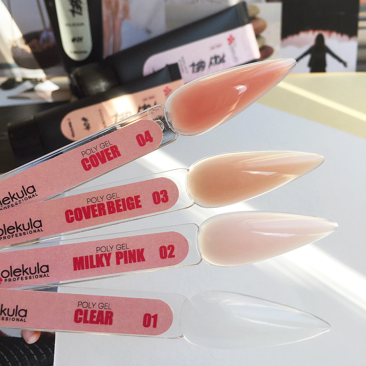 Poly gel Nails Molekula  01 clear (transparent) 15ml  30ml