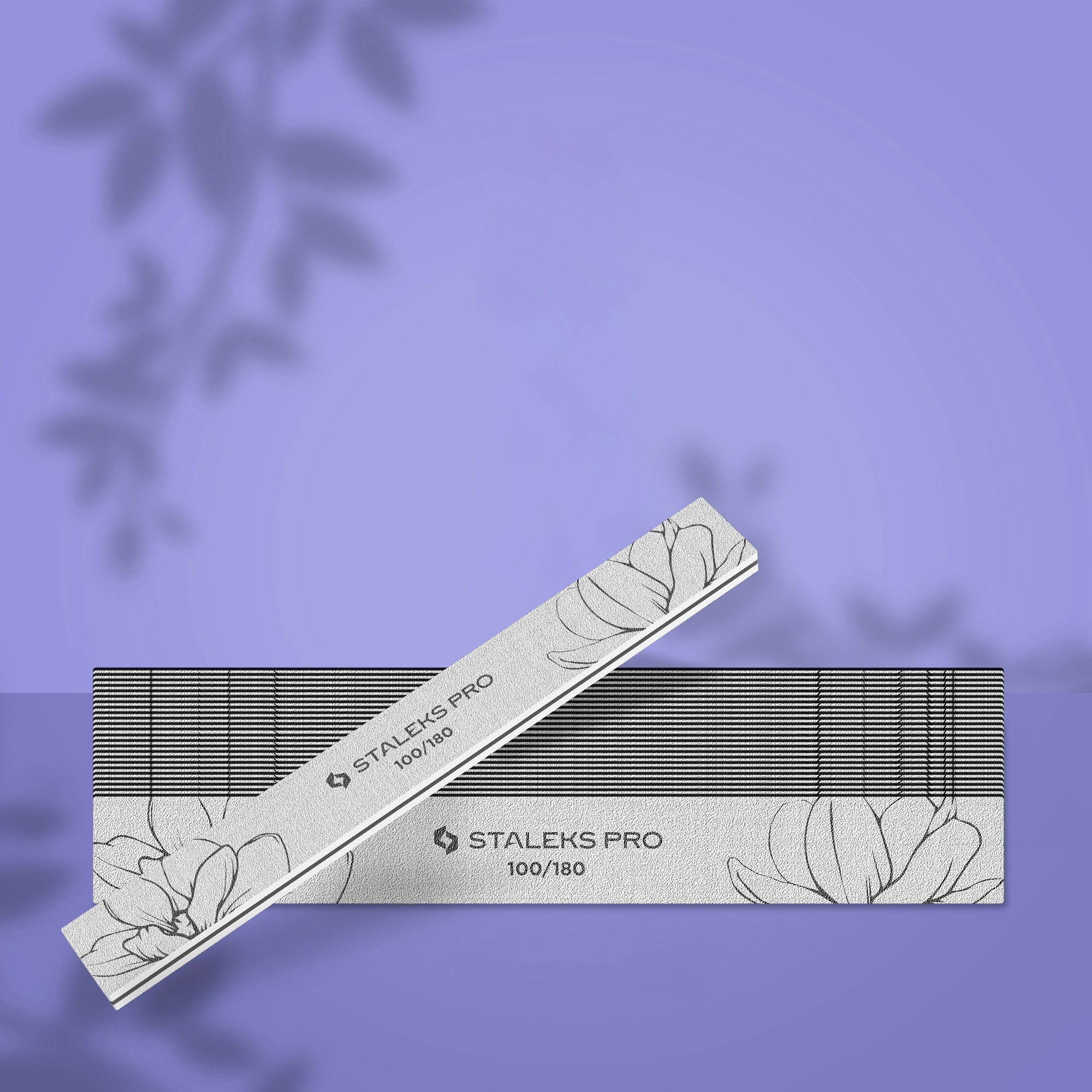 Straight mineral nail file EXPERT 20 100/180 grit,180/240 grit (25 pcs)
