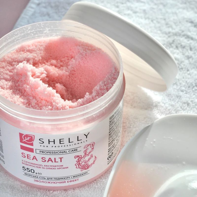 SHELLY, Bath salt with urea, algae extract and argan oil, 550 g
