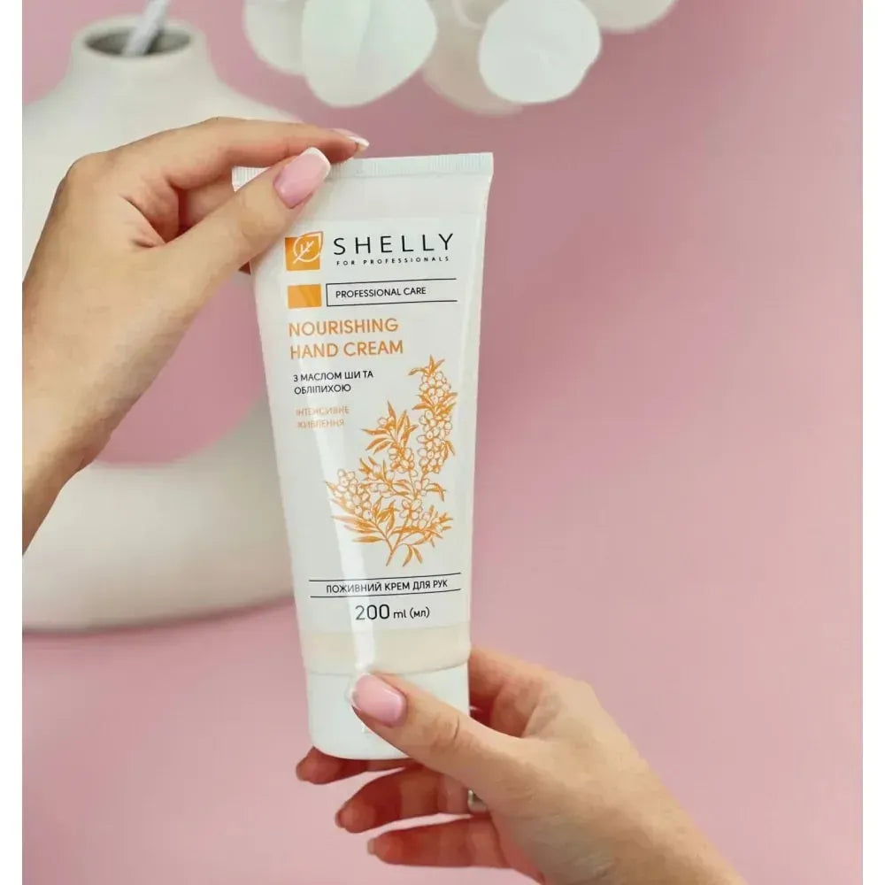 SHELLY. Nourishing hand cream with shea butter and sea buckthorn, 200 ml