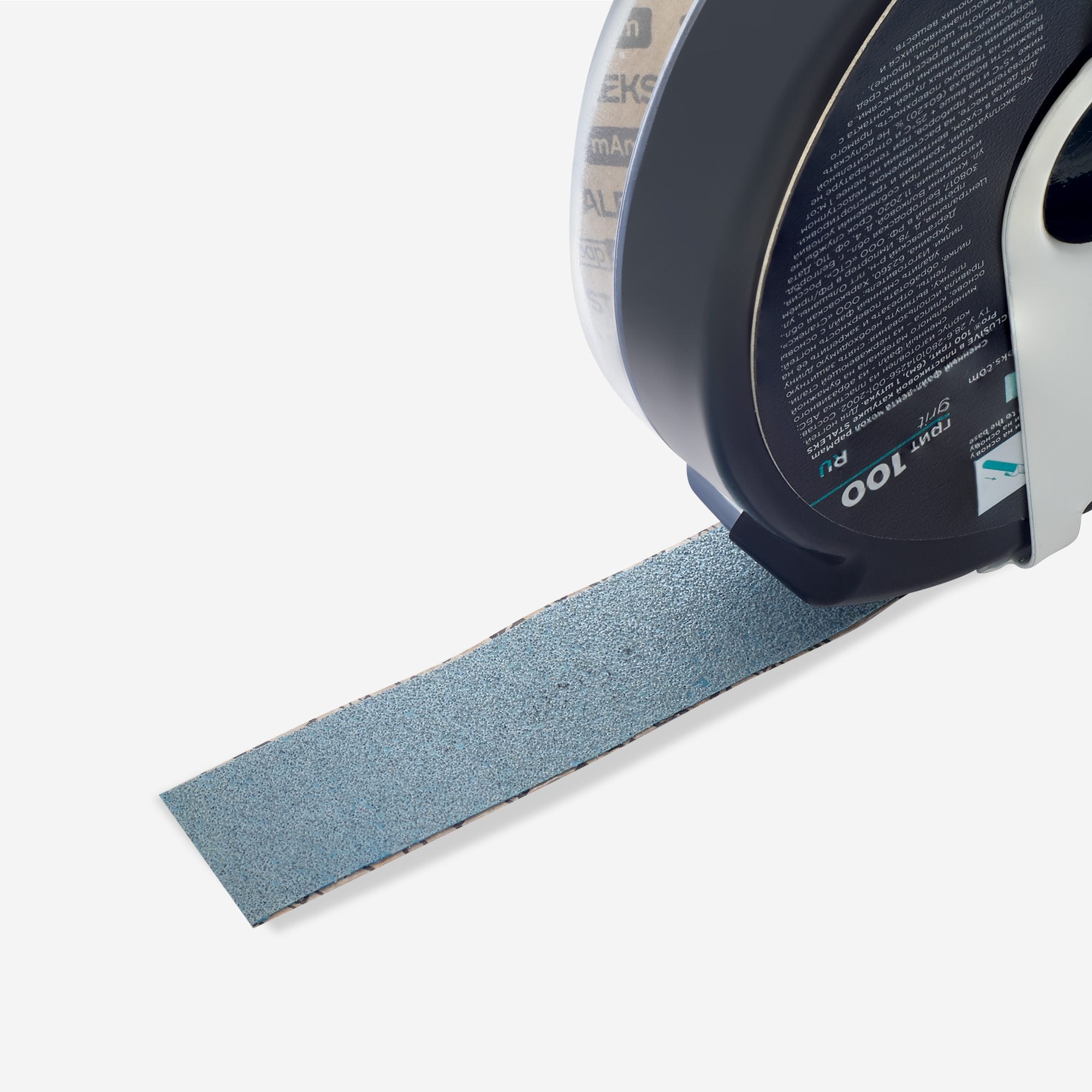 Disposable abrasive tape papmAm EXCLUSIVE 100 grit in a plastic case